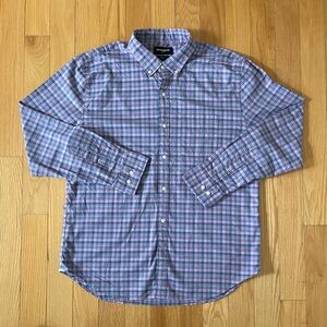 Bonobos Blue and Pink Plaid Men's Shirt